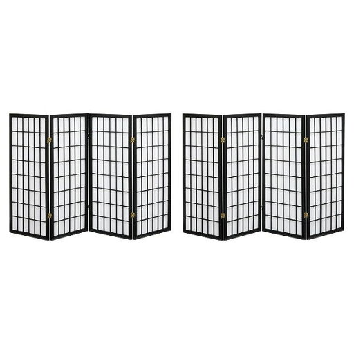 障子4連スクリーン2個組 SKR-370BK 2P(代引不可)【送料無料】 障子4連スクリーン2個組 SKR-370BK 2P(代引不可)【送料無料】