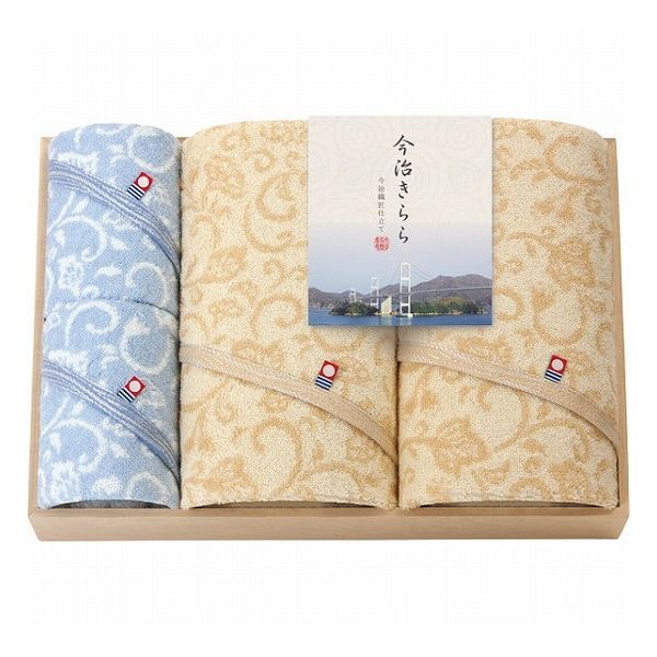 今治きらら バス・ハンドタオルセット(木箱入) 53100 タオル製品 タオルセット バスウオッシュタオル(代引不可)【送料無料】