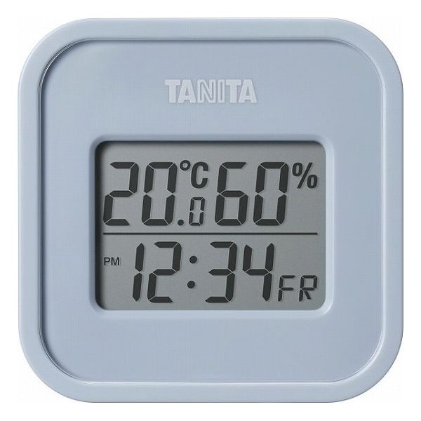 デジタル温湿度計 ブルーグレー TT588BL 室内装飾品 温湿度計 卓上温湿度計(代引不可)【送料無料】