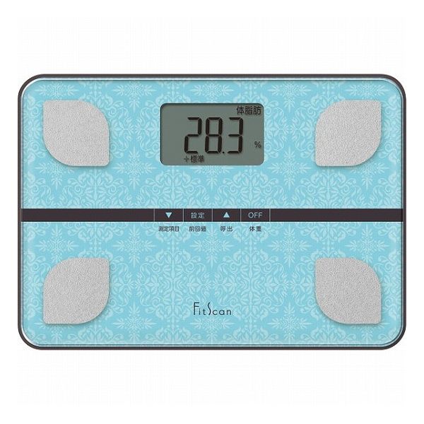 タニタ 体組成計 フィットスキャン ブルー FS-103-BL 健康機器 体脂肪計・内臓脂肪計 体重計付体脂肪計(代引不可)【送料無料】