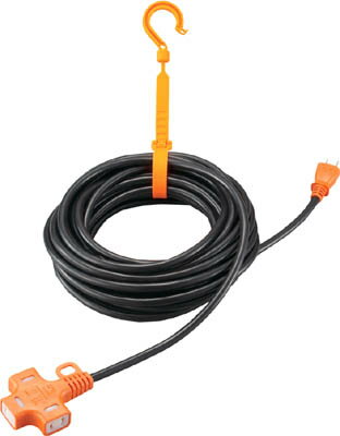 TRUSCO 抜け止めマルチタップ延長コード 10m【TKC-ND10】(コードリール・延長コード・延長コード)