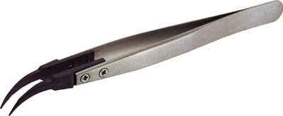 Tweezers - エンジニア ESDピンセット(先細曲りタイプ)【PTZ-43】(はんだ・静電気対策用品・ピンセット)