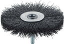 TRUSCO 軸付ホイールブラシ φ100X軸6 鋼線 線径0.3【TB-6252】(研削研磨用品・軸付ブラシ)(4)