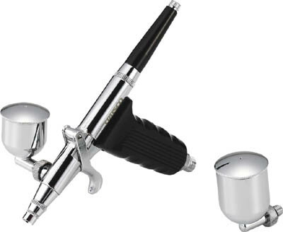 TRUSCO エアーブラシ 重力サイドカップタイプ ノズル径Φ0.2【TAB-02S-B】(塗装・内装用品・エアブラシ)【送料無料】