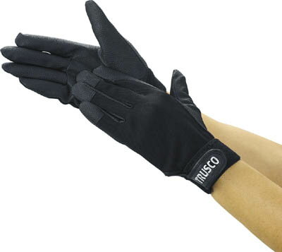 TRUSCO PU厚手手袋 Mサイズ ブラック【TPUG-B-M】(作業手袋・合成皮革・人工皮革手袋)