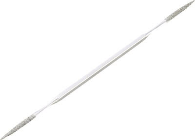 【メーカー型番】TRF15【JANコード】4989999424669【ブランド】TRUSCO 　【特徴】●スイスのバローべ社の台金を使用した最高品質のダイヤヤスリです。●ヤスリ台金:1本1本の形状・寸法の精度が非常に高く、特にエッジ・先端部分の品質が優れています。適度なしなりはあるが、剛性があって曲がりにくいです。●ダイヤモンド:純度が高く硬いダイヤモンドを使用していて耐摩耗性に優れています。またダイヤモンドの形状はブロッキーと呼ばれる形状で、パウダー自体にエッジがあるため研削力に優れています。●コーティング:ダイヤモンドパウダーを2層コーティングしているため寿命が向上しています。【用途】●硬質物の研削・研磨加工に最適。●金型および精密金型に最適。●小径穴・面取り・研削・芯研磨・仕上げ研磨など。【仕様】●粒度(#):120●全長(mm):150●刃長(mm):25●質量(g):7【材質／仕上】●工具鋼（HRC45程度）●ダイヤ砥粒●ニッケル（電着ボンド）●クロム（コーティング）【セット内容／付属品】【注意】●作業中は必ず防じんメガネ・マスク・保護手袋など安全装備をしてください。●軽く当てる程度で使用し、目詰まりの場合はブラシでよく洗浄してください。【原産国】イスラエル【送料について】北海道、沖縄、離島は送料を頂きます。