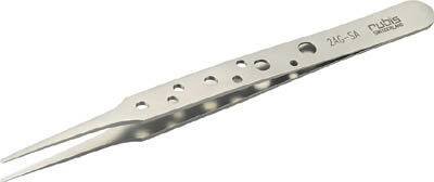 【メーカー型番】2AG-SA【JANコード】4989999266443【ブランド】TRUSCO 　【特徴】●耐酸耐磁（SUS304L）のピンセットをベースに本体に無数の穴を空けることで滑り止め効果があります。●SUS420Jに比べサビにくく...