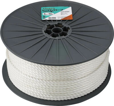 TRUSCO ビニロンロープ 3つ打 線径9mmX長さ150m【R-9150】(ロープ・ひも・ロープ)【送料無料】