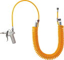 TRUSCO スプリング式ウレタンコイルホース ダスターセット 4m【TD-75SC-5S】(空圧工具・エアダスター)【送料無料】