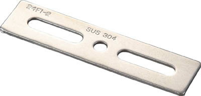 TRUSCO ジョイント金具24型フラット クロム 寸法100 穴数3【TK24-F2C】(建築金物・工場用間仕切り・ジョイント金具)