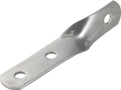 Rakuten - TRUSCO ジョイント金具19型S ステンレス 長さ100 穴数3【TK19-S3S】(建築金物・工場用間仕切り・ジョイント金具)