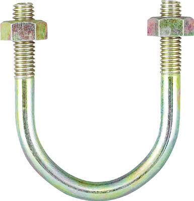 TRUSCO PC管用Uボルト クロメート 呼び径80A ねじ径W3/8【TPCU-BT80A】(管工機材・配管支持金具)