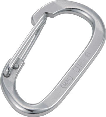TRUSCO Dフック ステンレス製 幅6mm【TDF-6】(建築金物・工場用間仕切り・荷役金具)