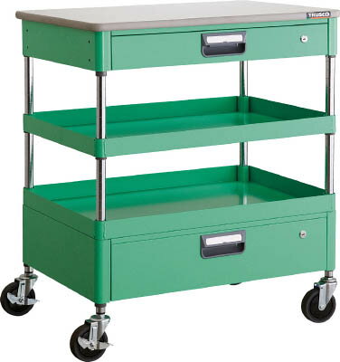 TRUSCO フェニックスワゴン 600X400XH880 引出 天板付 W色 PEW962VZTW【送料無料】