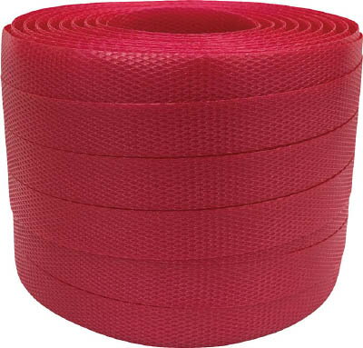ユタカ 梱包用品 PPバンド 15.5mm×100m レッド L104