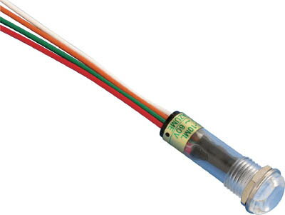 坂詰製作所 3色(赤・緑・橙)点灯LED表示灯 3DUL-10ML Φ10 3DUL10MLDC5V60VRGOC(3)