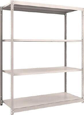 TRUSCO M1.5型軽中量棚 1460X595XH1800 4段 単体 NG M1.56564【送料無料】