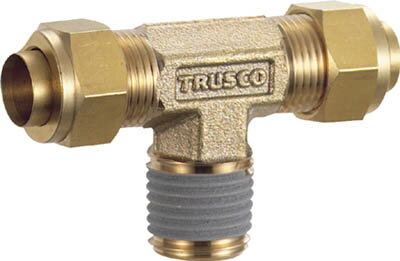 TRUSCO クイックシール継手 チーズ φ4 呼びR1/8【TSA-4-01T】(流体継手・チューブ・エア配管継手)