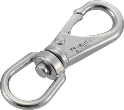 TRUSCO スイベルスナップ ステンレス製 線径Φ7X開口14mm 1個入【TSS-3】(建築金物...