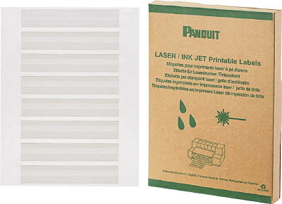 パンドウイット レーザープリンタ用回転ラベル 白 R100X075X1J【送料無料】