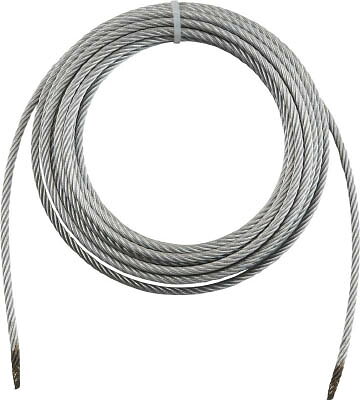 TRUSCO 手動ウインチ用ワイヤーΦ8×10M用(切リッ放シ) WW810【送料無料】