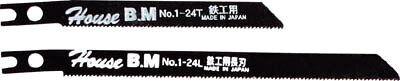 【メーカー型番】N0124【JANコード】4986362350303【ブランド】ハウスB．M 　【特徴】●ビス止方式ジグソーメーカーに取り付け可能シャンクです。●ビス止方式ジグソーメーカーに取付可能シャンクです。【用途】●軟鋼板、プラスチック板、アルミ板、木材合板、ステンレス板などの切断に。●軟鋼板、プラスチック板、アルミ板、木材合板、ステンレス板などの切断に。【仕様】●山数:24●全長(mm):85●厚み(mm):0.9●有効刃長(mm):60●切断能力(mm)軟鋼板:1〜3●切断能力(mm)ステンレス:-●切断能力(mm)アルミ:1〜6●切断能力(mm)木材合板:-●質量(g):50●切断能力(mm)プラスチック:1.5〜6●適合機種メーカー（ジグソー）:マキタ・日立・リョービ・B＆D兼用型【材質／仕上】●工具鋼【セット内容／付属品】【注意】●刃物が固定されているか確認してください。【原産国】日本【送料について】北海道、沖縄、離島は送料を頂きます。
