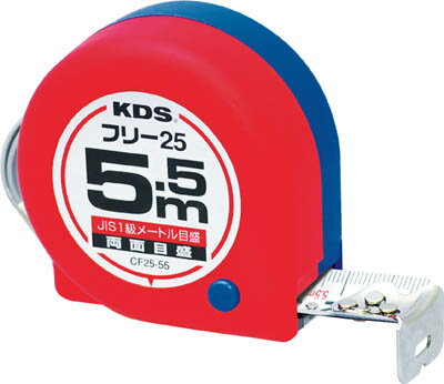 【メーカー型番】CF25-55BP【JANコード】4954183151409【ブランド】KDS【特徴】●裏面は高さ測定に見やすい縦目盛です。●爪が飛びにくい4点びょうです。●スタッドマーク付です。【用途】【仕様】●テープ長さ(m):5.5●テープ幅(mm):25●水平保持(m):2.4●質量(g):278●移動爪●フリータイプ●JIS1級●両面目盛●455mmピッチ表示:あり●減速ボタン:あり●ショックアブソーバー:あり【材質／仕上】●テープ:スチール【セット内容／付属品】【注意】【原産国】マレーシア【送料について】北海道、沖縄、離島は送料を頂きます。
