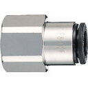 チヨダ ファイブフィメイルコネクタ 8mm・RC1/4【F8-02F】(流体継手・チューブ・チューブ継手)
