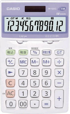 カシオ 電卓(抗菌、SIAA登録モデル) JW122CLN カシオ 電卓(抗菌、SIAA登録モデル) JW122CLN