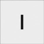 IM ステンシル I 文字サイズ50×40mm ASTI5040