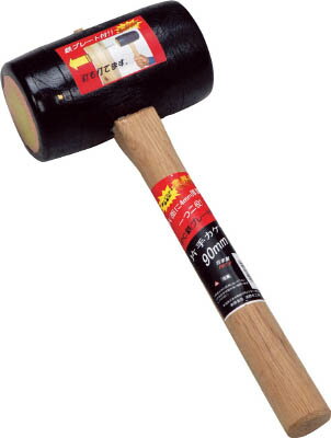 浅野木工所 PC鉄プレート付片手カケヤ90mm 17195