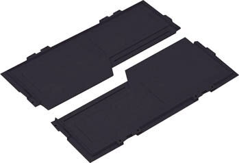 TRUSCO 導電性オリコンCR−S50／40／30EA兼用両開きフタ 黒 CRD2FEA