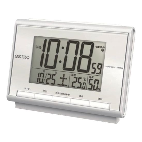SEIKO 温湿度付き電波時計 SQ698S