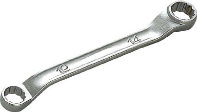 KTC 45°×6°ショートめがねレンチ14×17mm【M5S-1417】(レンチ・スパナ・プーラ・めがねレンチ)