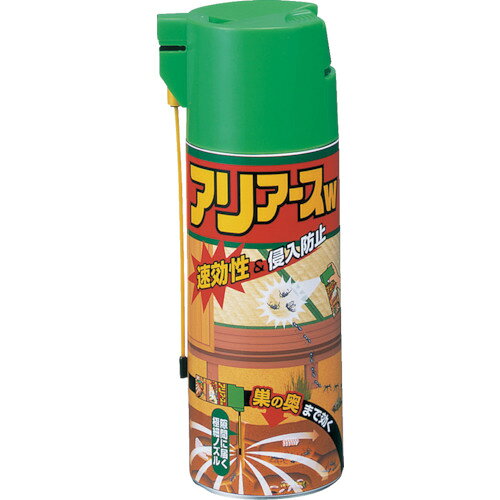 【商品詳細】●いろいろな種類のアリにすぐれた効果を発揮するエアゾールです。●直接スプレーして駆除したり、ノズルを使って巣のアリを駆除できます。●アリ用エアゾール。●タイプ：アリ用●容量(ml)：300●雑品です。原産国日本JANコード4901080254610【送料について】北海道、沖縄、離島は送料を頂きます。