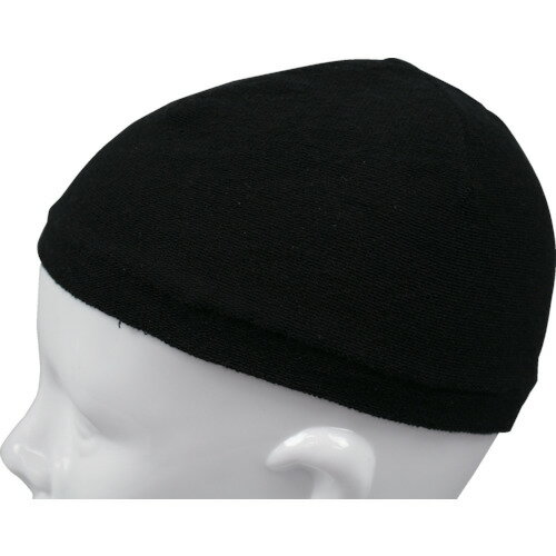 福徳 抗菌防臭ヘルニットキャップ ブラック 1817BLK