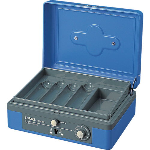 Other - カール 手提げ金庫 キャッシュボックス(L)CB-8200-BブルーA6サイズ CB8200B