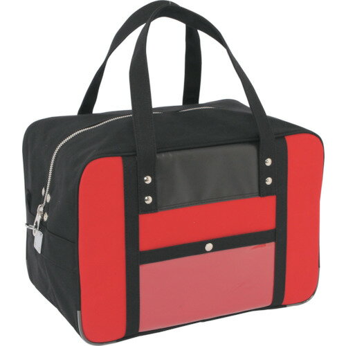 Boston Bags - SANEI 帆布メール用ボストンMマチ広 馬蹄錠金具付 赤 BTMDEU02【送料無料】