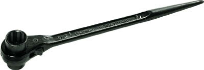 【メーカー型番】RN-2730【JANコード】4967521025294【ブランド】スーパー【特徴】●正逆は切り替え爪式です。●カチオン電着塗装です。●爪式は切り替え爪の窓が開口により砂かみの時は洗浄が簡単です。●安全ロープ取り付け穴を設けています。（17×19・17×21・19×21は2ヵ所）【用途】【仕様】●対辺寸法(mm):27×30●厚み(mm):63●全長(mm):400●質量(kg):1.08●13×19および17×19mm以上のサイズには安全ロープ取り付け穴を設けています【材質／仕上】【セット内容／付属品】【注意】【原産国】日本【送料について】北海道、沖縄、離島は送料を頂きます。