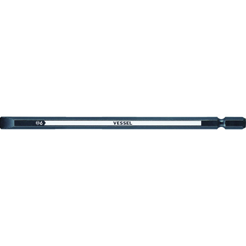 【商品詳細】●ボールグリップ差替貫通グリップ(230W)の差替ビットです。●電動ドライバーにもご使用いただけます。●電気工事・内装、外装施工・機械メンテナンス等。●軸長(mm)：140●刃先：［［−］］6●全長(mm)：140●軸径(mm)：6.35●ボール溝(mm)：13●18V対応●黒染処理材質/仕上●ビット材●作業時は、必ず保護メガネを着用してください。●工具は、本来の使用目的以外では使用しないでください。●ネジのサイズに合ったものを使用してください。●必要以上に無理な力で使用せず、動力工具につけての空回転は絶対に行わないでください。●電気作業ではショート・感電にご注意ください。原産国日本JANコード4907587345424【送料について】北海道、沖縄、離島は送料を頂きます。