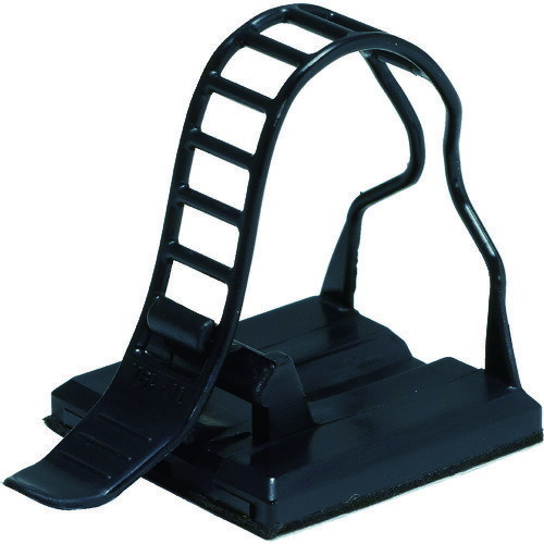 TRUSCO トラスコ ケーブルクランプベルトタイプ 結束径3~19Φ 黒 10個入 TL19ABBK