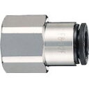 チヨダ ファイブフィメイルコネクタ 8mm・RC1/8【F8-01F】(流体継手・チューブ・チューブ継手)