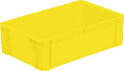 サンコー サンボックス＃12ー2黄【SK-12-2-YE】(コンテナ・パレット・ボックス型コンテナ)