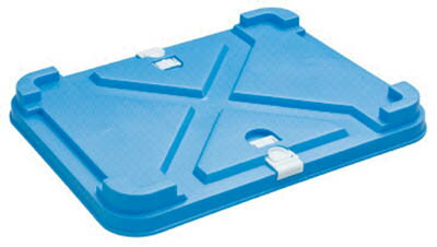 ヒシ S－9GA蓋ブルー【S-9GAF-B】(コンテナ・パレット・ボックス型コンテナ)