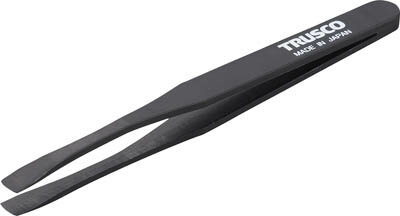 TRUSCO プラスチック製ピンセット 120mm 先丸平型【TPP-234】(はんだ・静電気対策用品・ピンセット)
