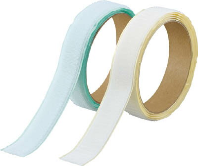 TRUSCO マジックテープ 弱粘着 幅25mmX長さ1m 白【TPD-25MTS-W】(梱包結束用品・結束バンド)