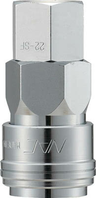 ナック クイックカップリング ニューワンタッチ オネジ取付用【CAT22SF】(流体継手・チューブ・カップ..