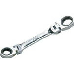 KTC ショートラチェットめがねレンチ（両頭首振りタイプ） 17X19mm【MR1S-1719F】【送料無料】