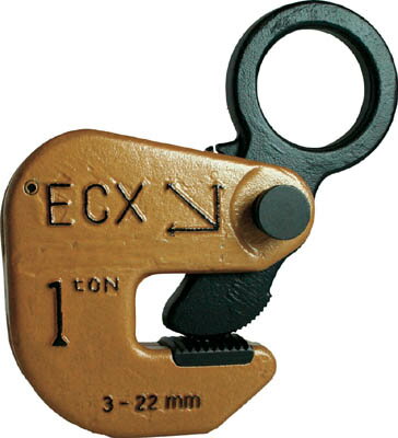 日本クランプ 横つり専用クランプ 1．0t【ECX-1】(吊りクランプ・スリング・荷締機・吊りクランプ)【送料無料】