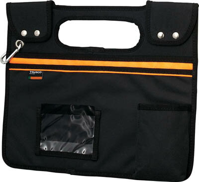 TRUSCO 楽チン台車バッグ マグネット取り付け型 ブラック【TOP-DBM】(運搬台車・樹脂製運搬車)